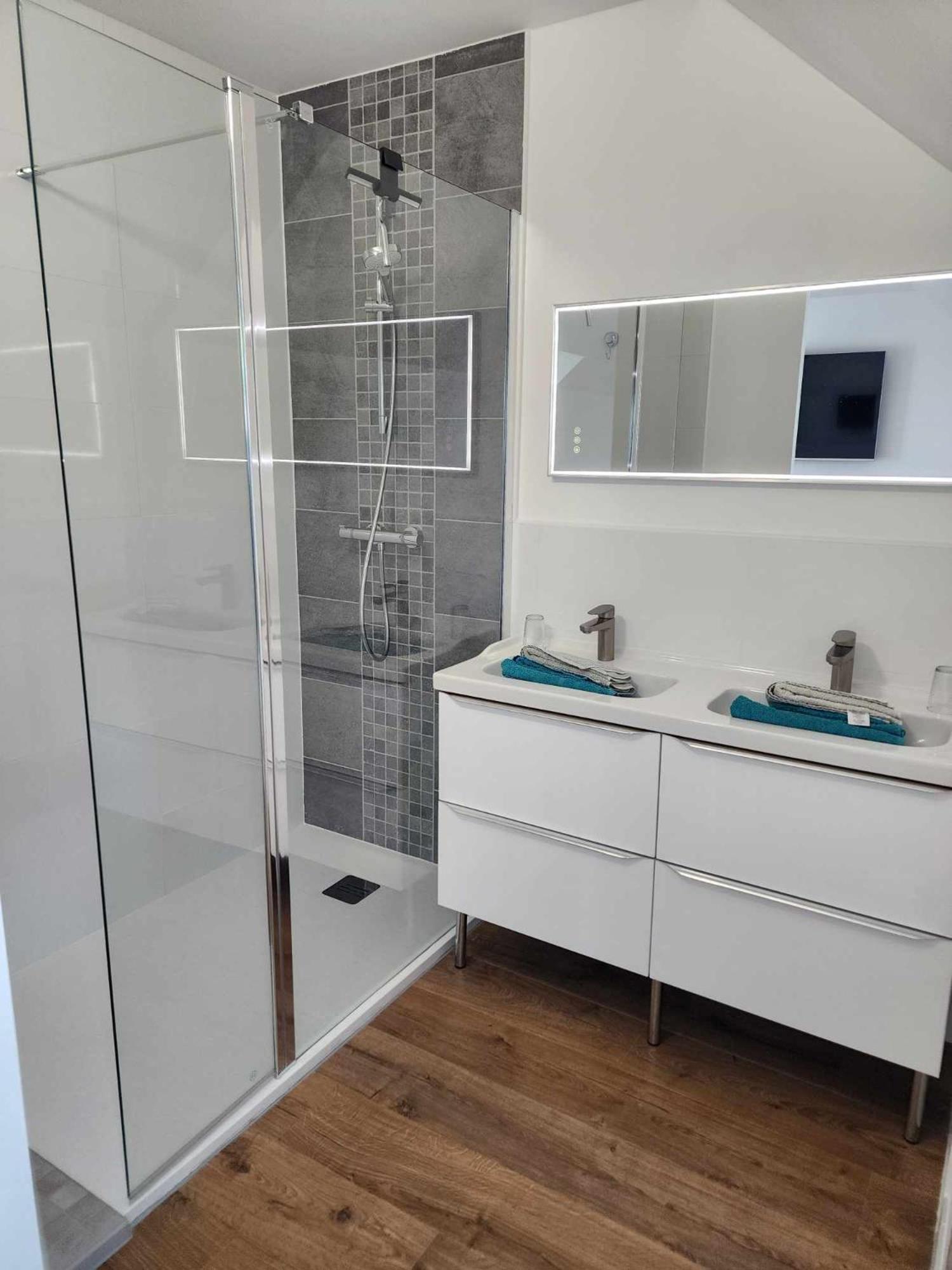 Chambre, Salle De Bain, Toilette, Salon Privatif Sainte-Marie-du-Mont  Exterior photo